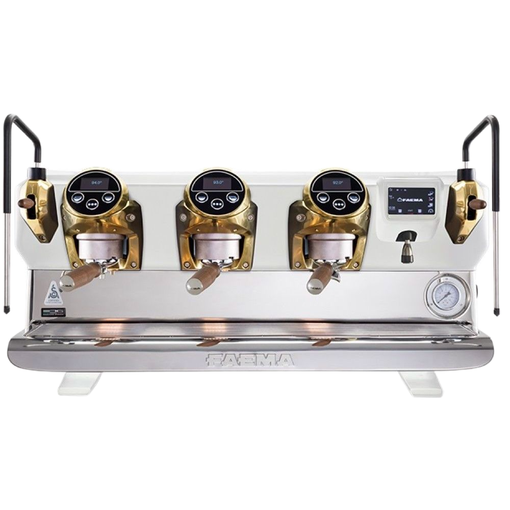 E71E A/3 WHITE WOOD GOLD 3 BUTTONS