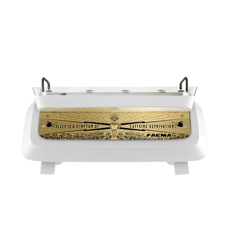 E71E A/3 WHITE WOOD GOLD 3 BUTTONS