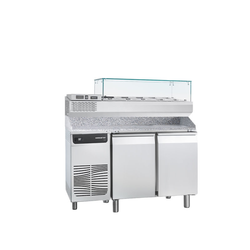 Samaref TP2 P VR TN - pult 2 x vrata + vitrina