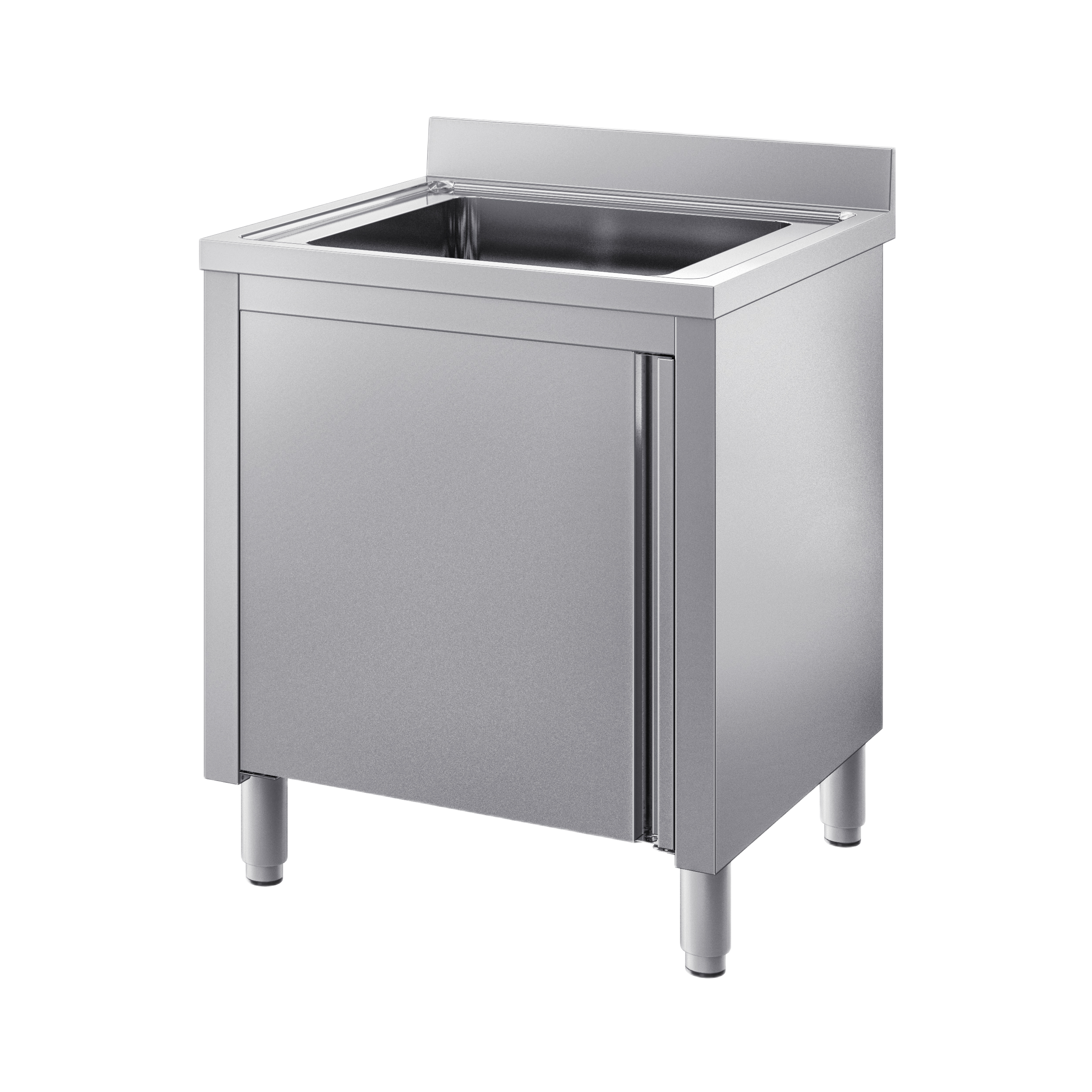 Inox zatvoren sudoper / jedno korito