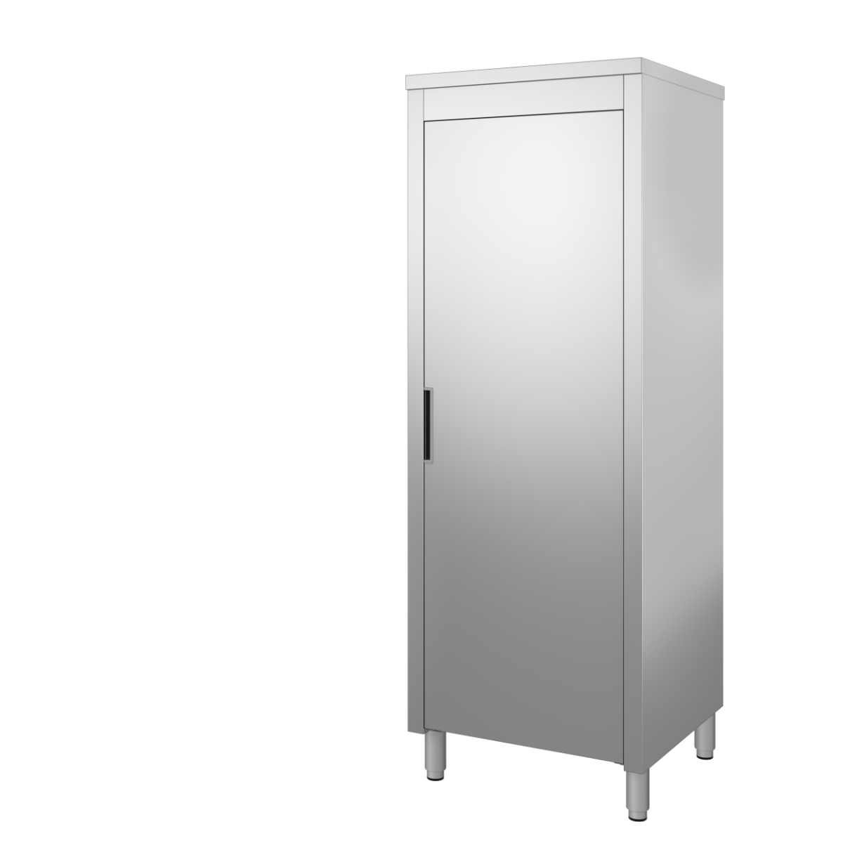 Uspravni inox ormar s otklopnim vratima h200 cm