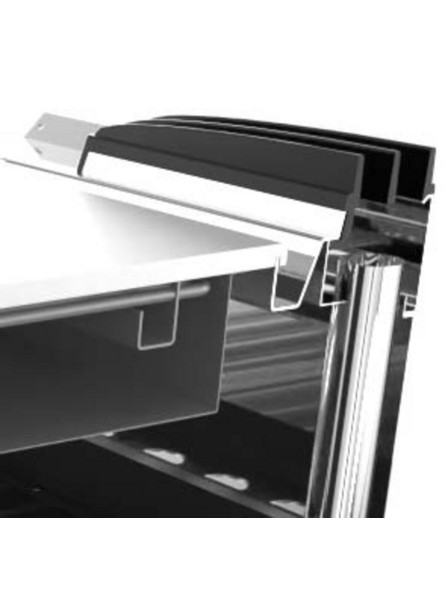 Električni super roštilj-rebrasta inox ploča