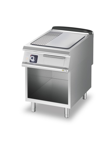 Fry Top S Electric M60 Aisi Ploča - 1/3 Rebrana - Termostat - Na Otvoreni Ormar