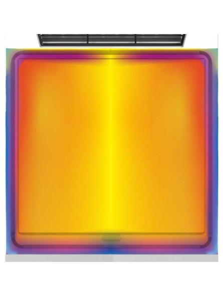 Fry Top S Electric M60 Kromirana Ploča - 1/3 Rebrana - Termostat - Na Otvoreni Ormar