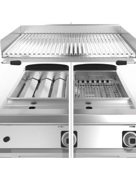 Plinoviti Grill Od Lavnog Kamena M40 - Grill Od Lijevanog Željeza - Gornja Verzija M40
